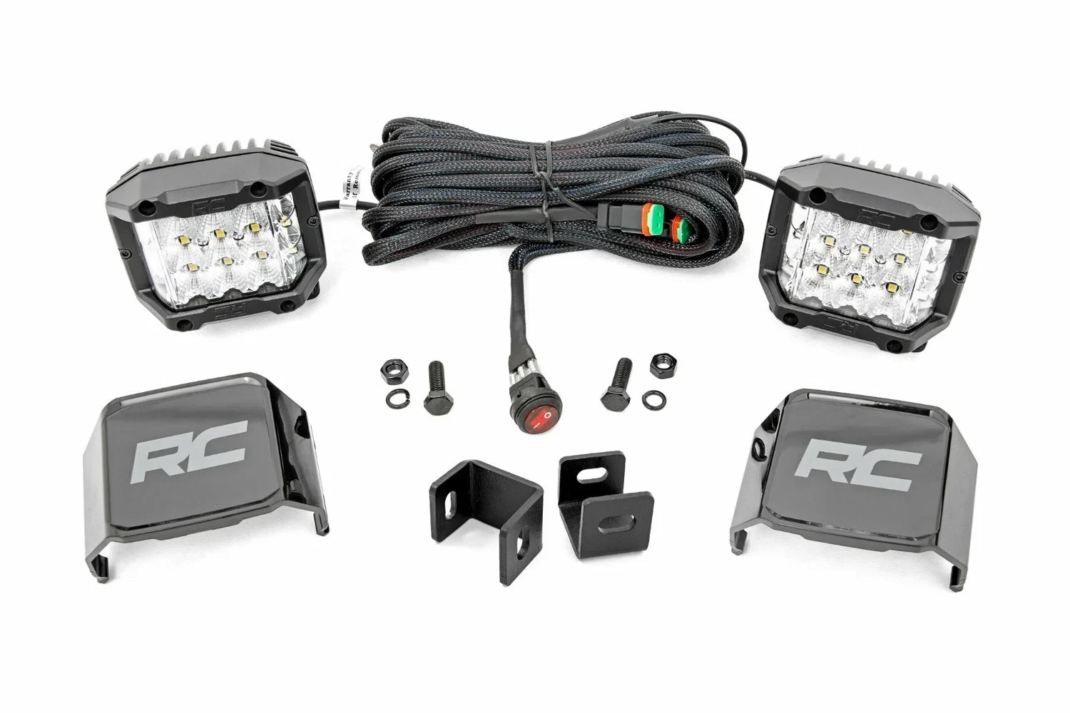 Fits Toyota Tundra 2&4WD (22-24) LED Light Kit Ditch Mount 3_ OSRAM Wide 71075